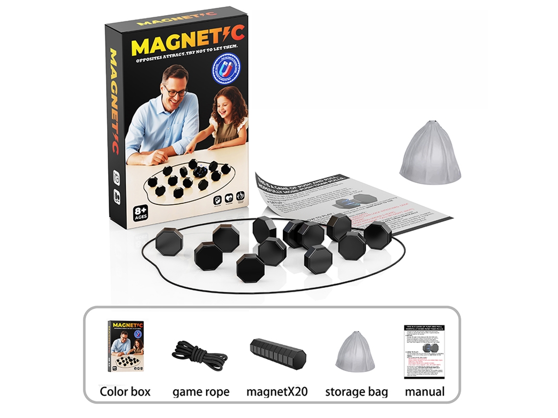 Juego Magnetic Xadrez Nuevos juegos para la diversión familiar Juego Magnetic Xadrez Digitallab Preto