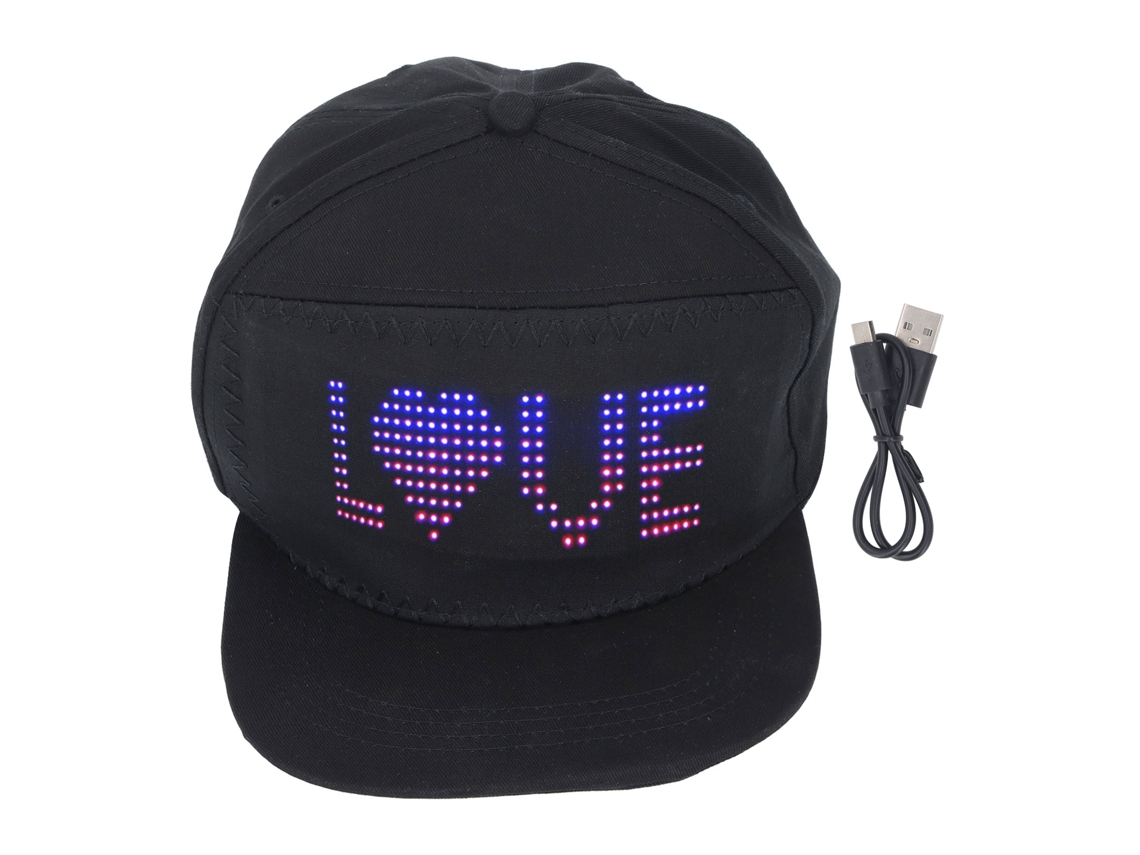 Gorro Led Programable Con Aplicación Bluetooth, Matriz De Píxeles De 12x36 Para Fiestas.
