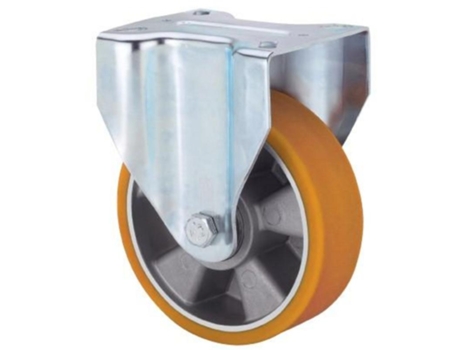 Rueda fija 4mm 17zvr160-aub aluminio-poliur.naranja eje bolas ALEX