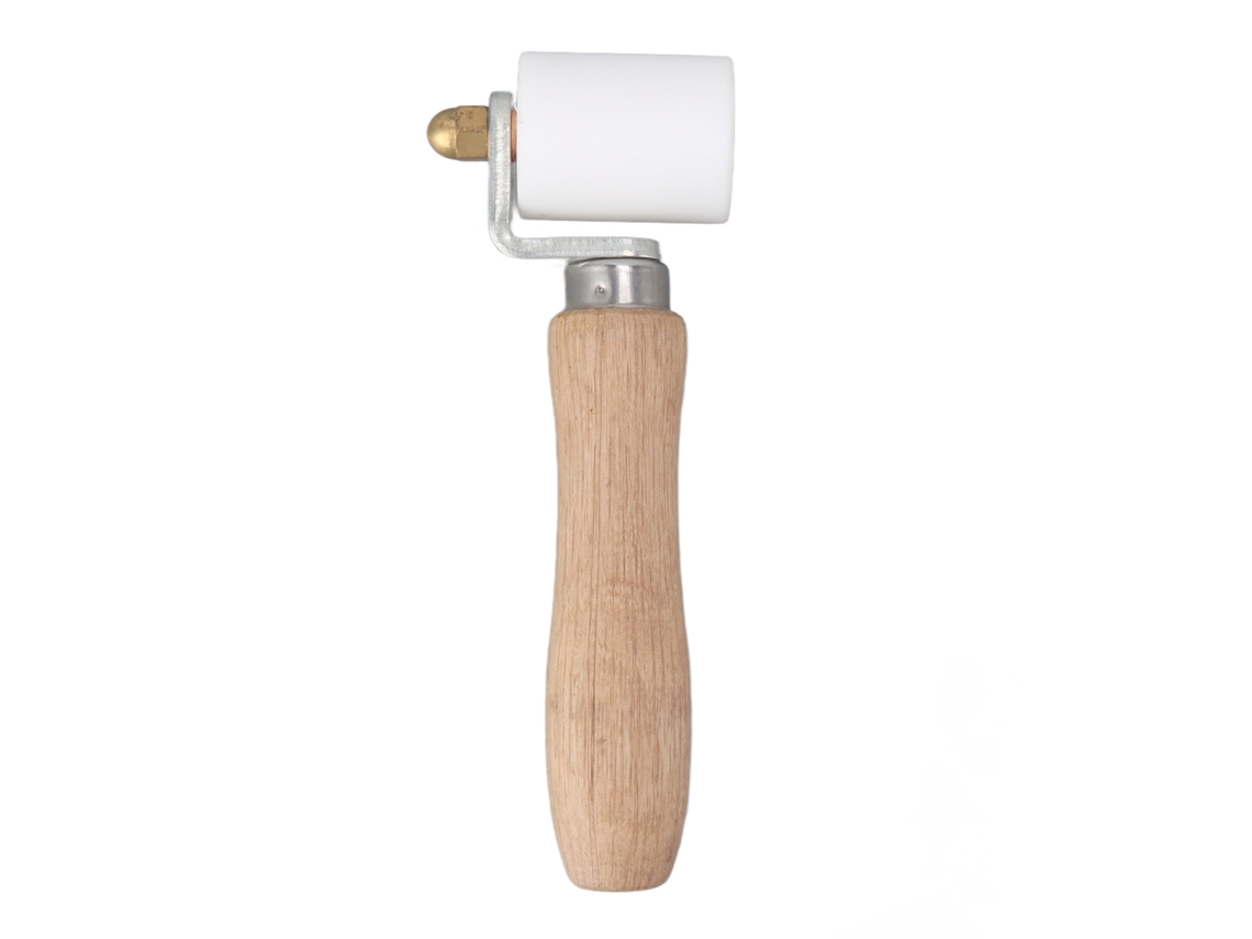 Rodillo de costura Primerox de 40 mm resistente a altas temperaturas para soldadura manual de PVC blanco.