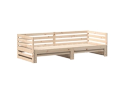 Maison Exclusive - Sofá Cama Con Cama Nido Sin Colchón 80x200 Cm
