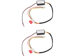 Juego De 2 Controladores De Temporizador Para Luces De Circulación Diurna (drl) Para Automóviles Y Camiones, Relé De Control Automotriz, Negro.