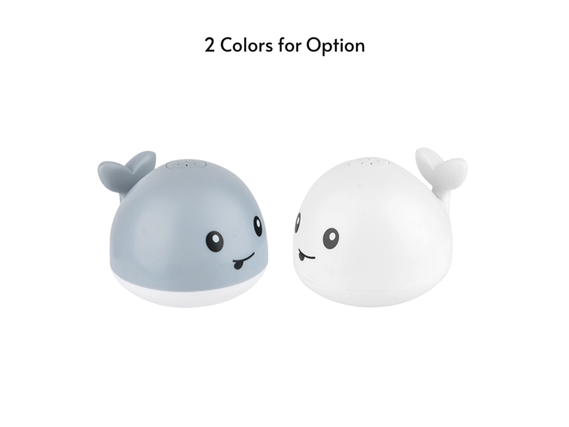 Juguete De Baño Con Forma De Ballena, Con Rociador Automático Y Luz Led Para Bebés Y Niños Pequeños.