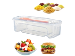 Olla para pasta de microondas con tapa, escurridor y tenedor integrados, vaporera de verduras resistente al calor de 1,3 L