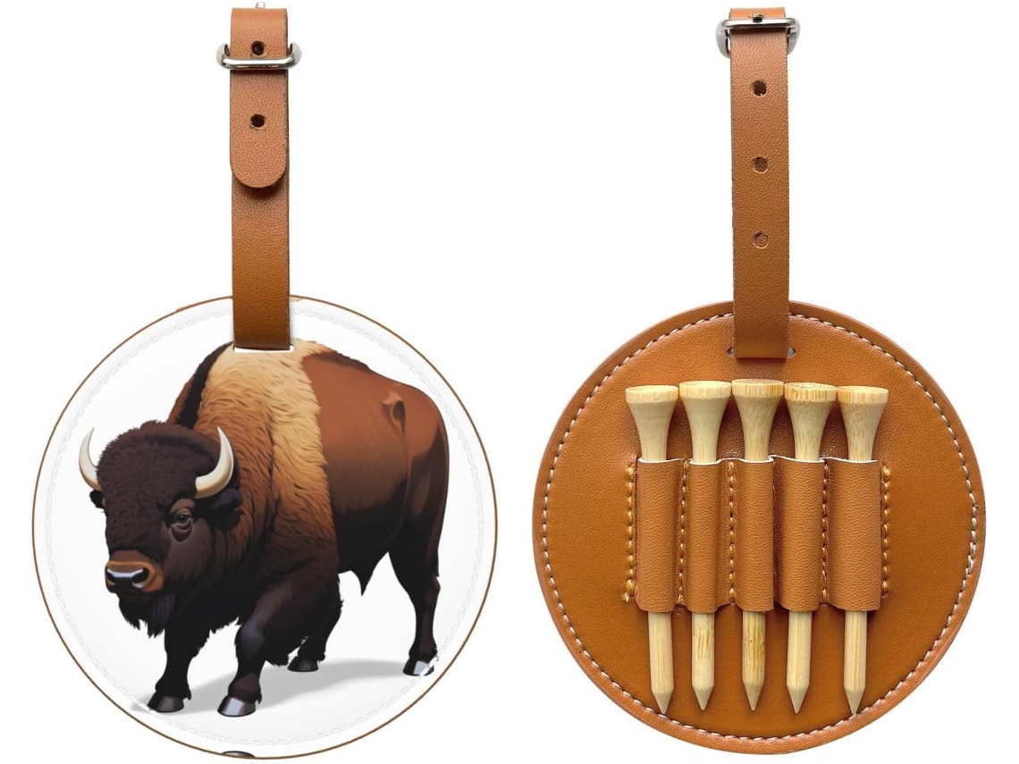 Bolsa de golf Bison Trail Dust, color negro. Fácil de transportar y más práctica para jugar al golf.