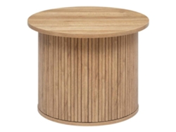 Mesa De Centro Colva En Chapado Con Efecto Madera D60cm Madera Natural Atmosphera Interior Designer
