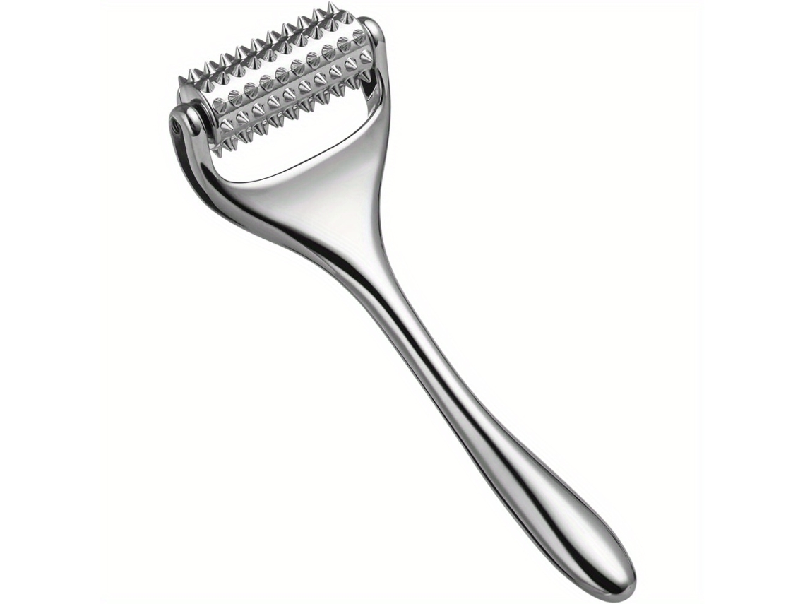 Masajeador Facial Portátil, Rodillo De Acupuntura De Metal, Masajeador De Acupresión, Tamaño L, Compacto, Recargable, Para Uso Diario, Higié