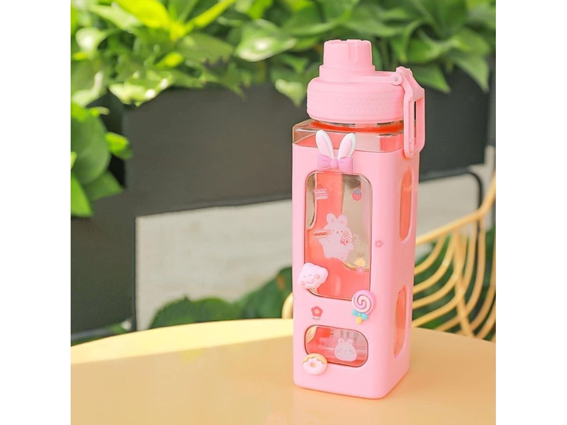2026-27724-botella Térmica Portátil Para Niños, Anti-fugas, Diseño Único Rosa, Ideal Para Regalos