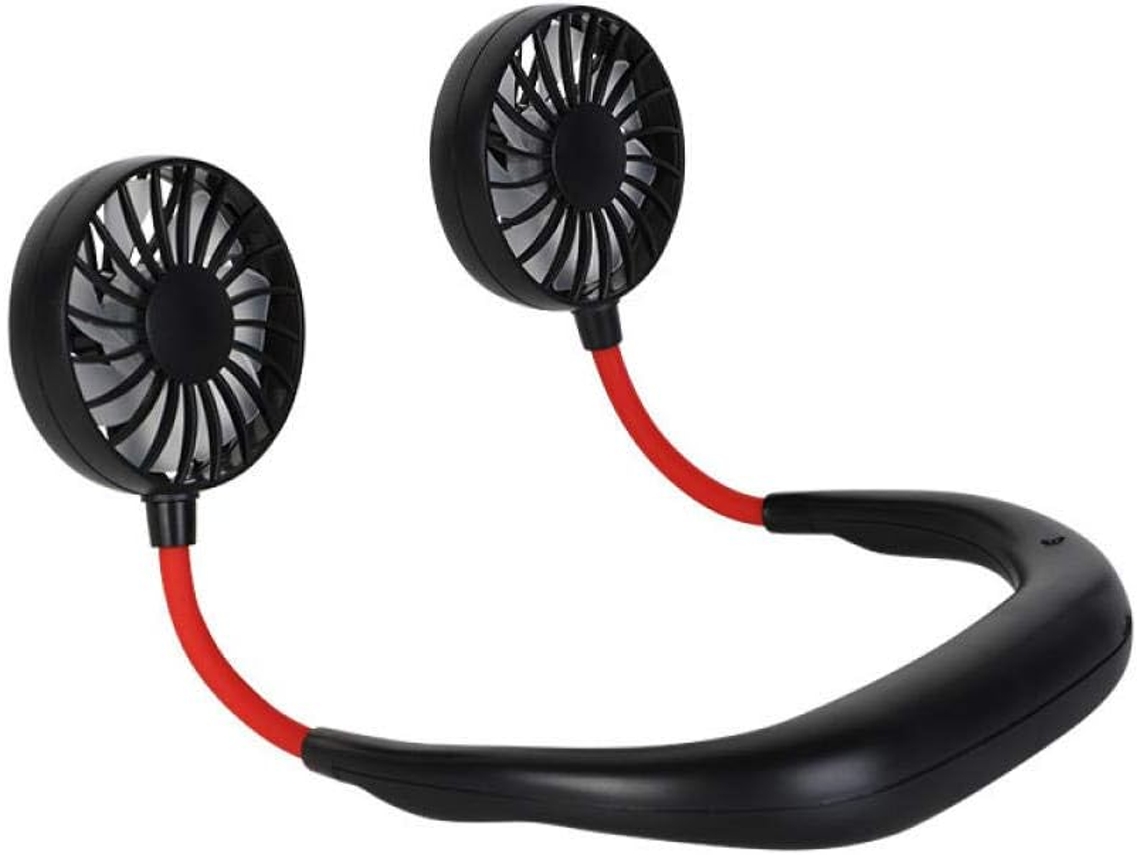 Mini Ventilador Portátil Colgante Para El Cuello Mini Pequeño Plegable Con Carga Usb Asistente De