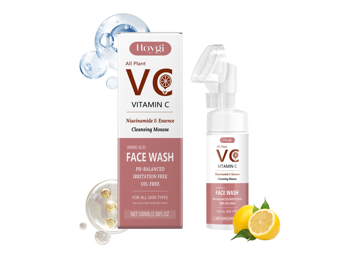 Gel limpiador facial espumoso con vitamina C