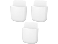 VVJIJILLY 3 Caixas Organizadoras De Parede Para Comandos, Autocolantes, Para Mesa De Cabeceira E Casa
