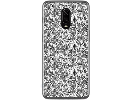 Carcasa OnePlus 6T TUMUNDOSMARTPHONE Letras Multicolor