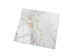 Tapa De Mesa Cuadrado Espelharte (50x50 Cm - Mármol Elegante Con Vetas - Blanco)