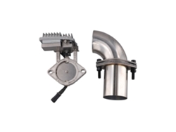 Válvula De Escape Eléctrica Con Tubos Bridados, Toma De Corriente De 12 V, Ajuste De 63 Mm (2,5 Pulgadas).