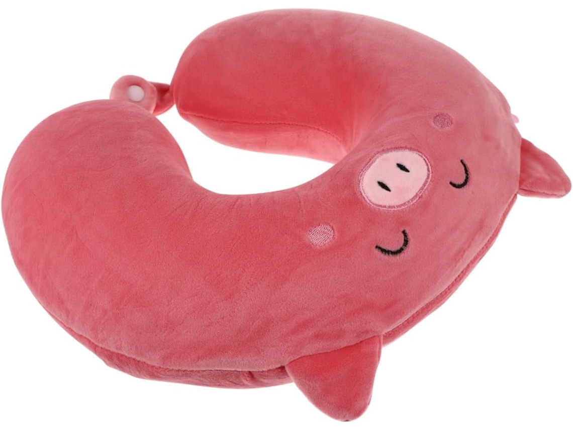 Bonita Almohada Cervical En Forma De U Para Soporte Del Cuello, Espuma Suave Y Ligera, Cómoda Almohada De Viaje.