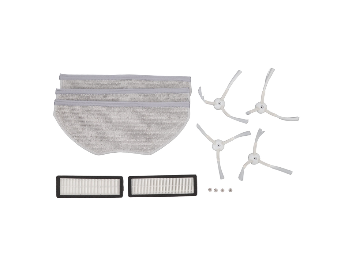 Kit De Accesorios Para La Aspiradora Robot Mijia Stfcr01sz: Cepillos Laterales, Filtros Y Paños De Limpieza.