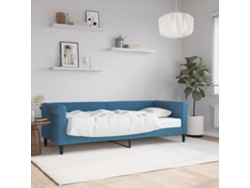 Sofá Cama Con Colchón Terciopelo Azul 80x200 Cm