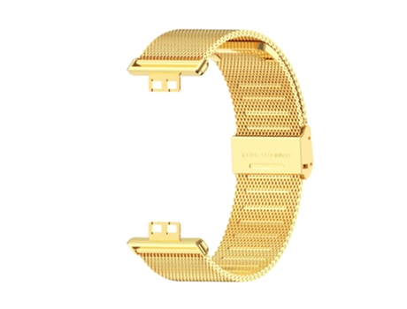 Correa de reloj inteligente para Huawei Watch Fit Mijobs Milan Hebilla de acero inoxidable (Oro)