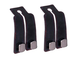 Ganchos De Cuero Para Bolsos Y Carteras, Organizador De Reposo Cabezas Para Autos Y Suv (negro)