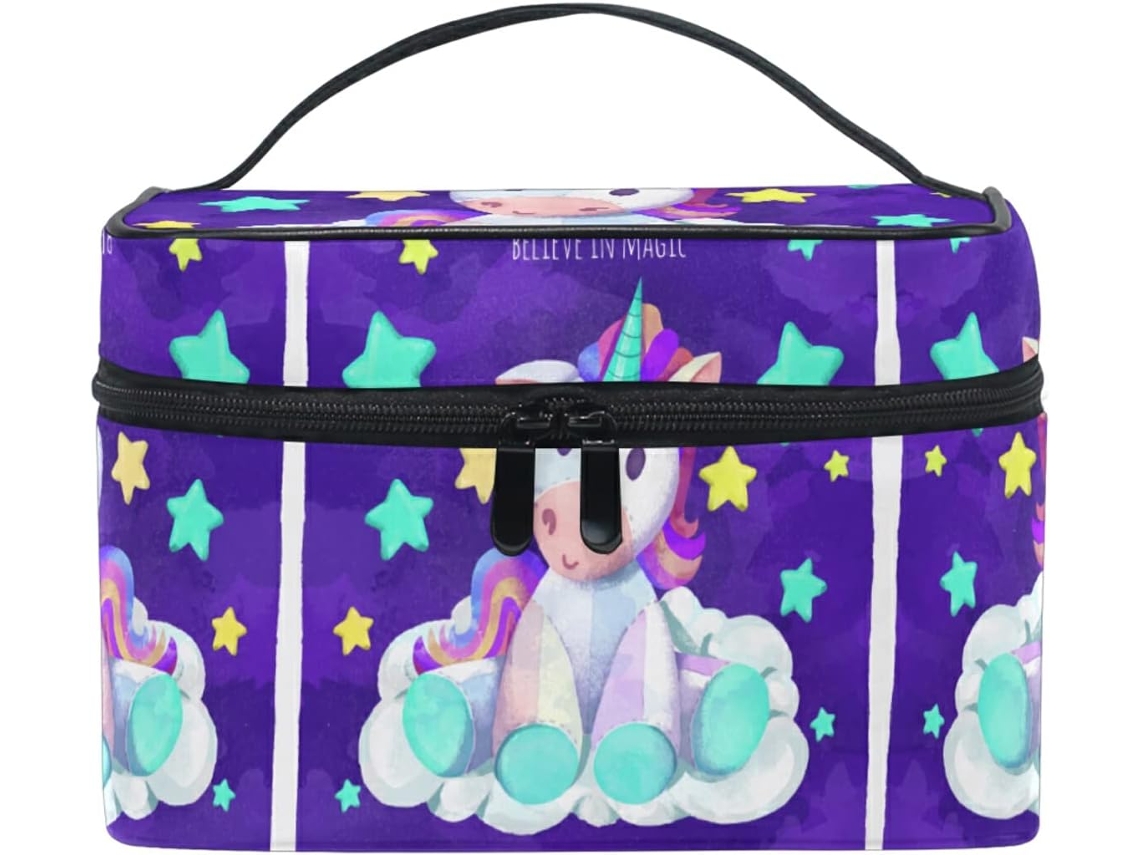 Neceser De Viaje Cuero Con Cremallera Portátil Organizador Para Mujer Diseño
