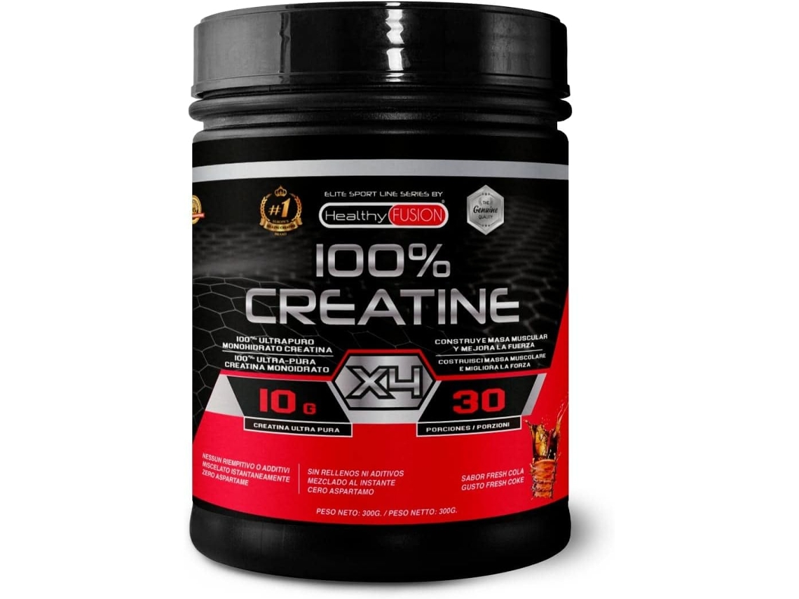 HEALTHY FUSION 100% Creatina Monohidrato Creatina pura microfiltrada Promueve el crecimiento muscular y la resistencia