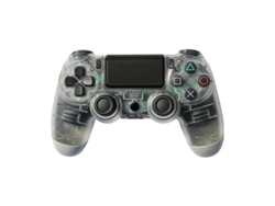 Mando PS4, Compatible con PS4/PS4 Slim/PS4 Pro con conector para auriculares de 3,5 mm, transparente
