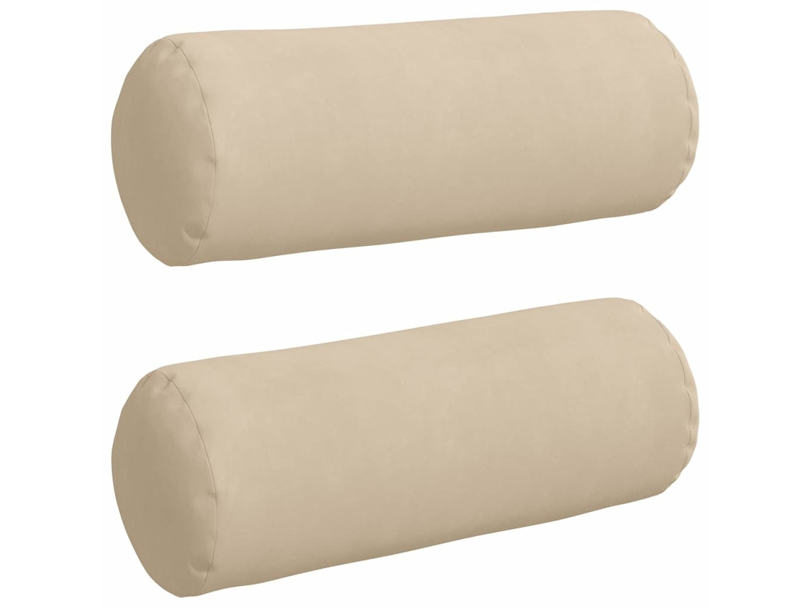 Cojines de soporte, 2 unidades, color crema, Ø 25 x 70 cm, HARLANV1