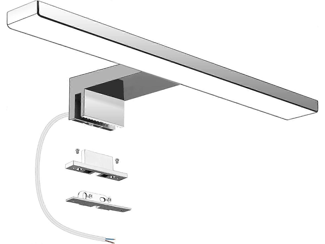 Rebe-lámpara Espejo Baño Led 6w 230v 600lm Ip44 Impermeable 30cm 4000k Sin Parpadeo Instalación Fácil Clamp O Pared