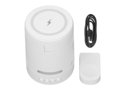 Estación De Carga Inalámbrica 4 En 1 Con Altavoz Bluetooth Magnético Rgb Para Teléfonos Móviles, Relojes Y Auriculares.