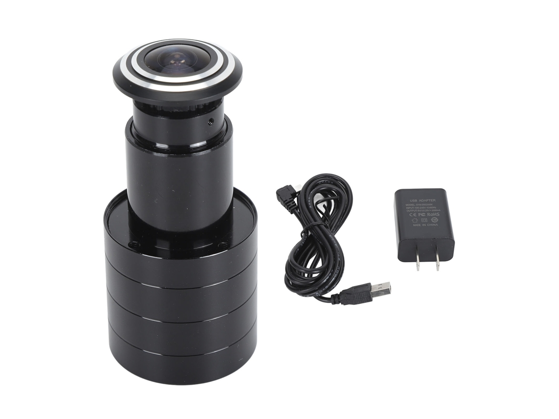 Cámara De Seguridad Para Puerta Hd De 2 Mp Con Almacenamiento En Tarjeta Wifi, Inalámbrica, Doble Puerto De Voz, Usb
