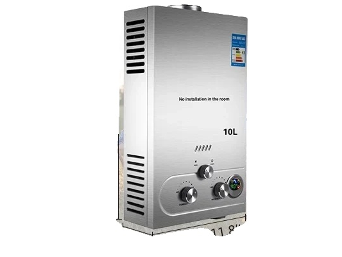 Calentador de agua de acero inoxidable, diseño de montaje en pared, 10 l, 20 kW, OEM