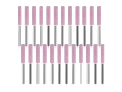 2026-24 Piezas Afilador De Motosierra Herramienta De Pulido Diamante 3x4.8mm Pet Rosa