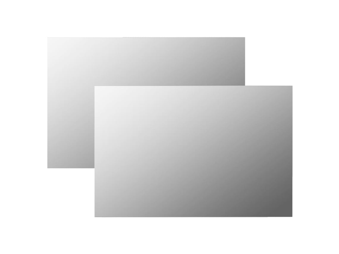 Espejos de pared rectangulares de cristal, 2 unidades, 60 x 40 cm, DKD HOME DECOR