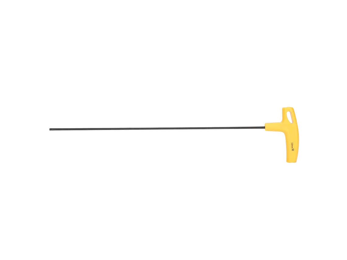 Llave hexagonal con mango en T H-3.0 de acero de aleación S-2 para mantenimiento, 292 mm