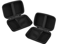 De 2 Estojos Rígidos E Impermeáveis Para Charutos Em Eva Preto, Organizador Portátil Para 8 Charutos.