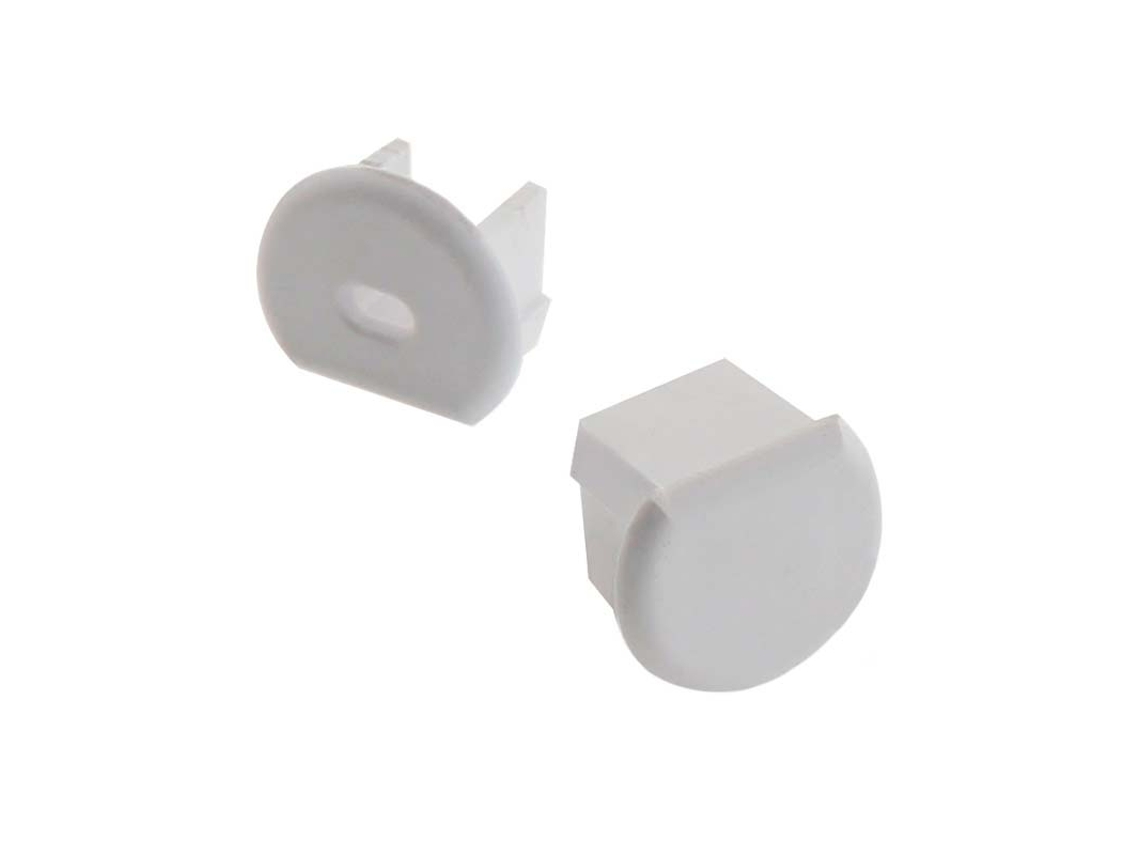 Tapas Para Perfil Round LEDBOX