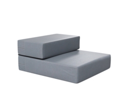 Escalera Plegable De 2 Peldaños, Gris, 45x39x20cm
