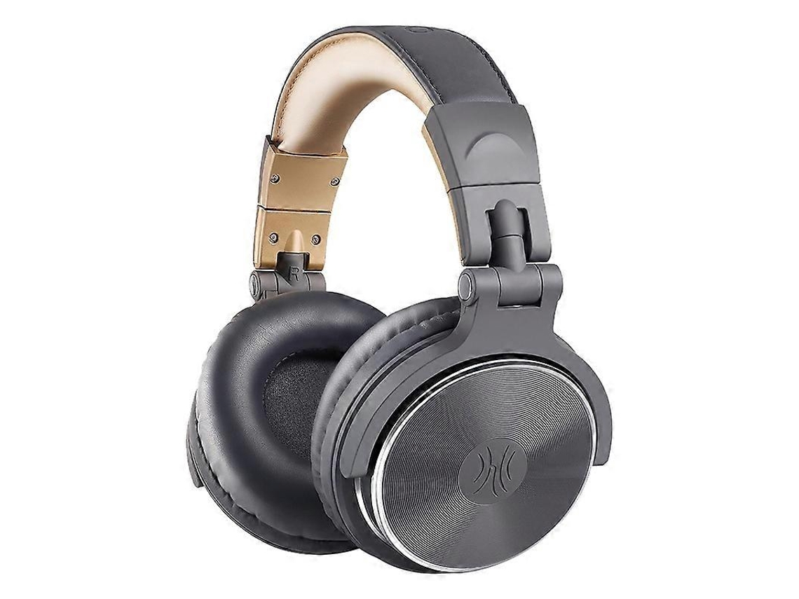 Auriculares con cable Oneodio Pro 10 con micrófono con cancelación de ruido, color gris caqui Hengrongshen