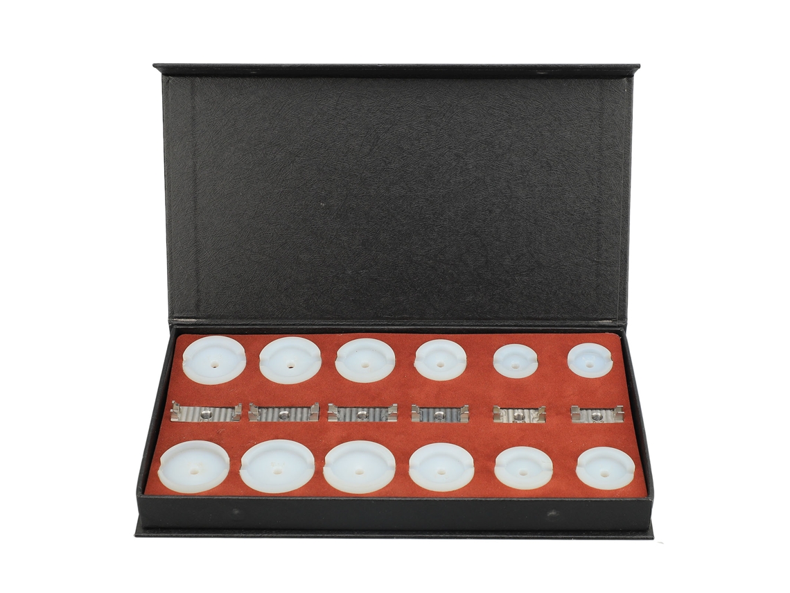 Juego de herramientas de reparación profesional, juego de matrices para biseles de relojes de 18 piezas