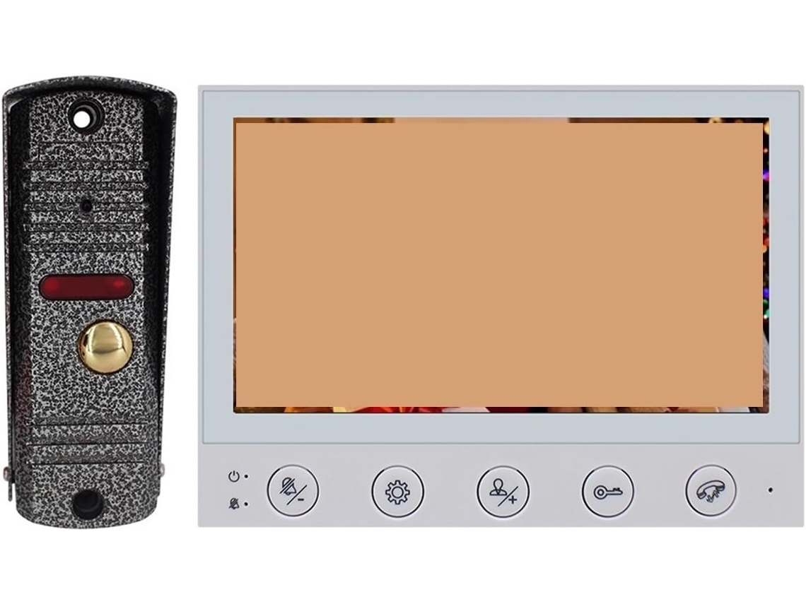 Sonnette De Caméra D'interphone Video Hd 7 Pouces Avec Détection Mouvement Vision Nocturne Seguridad