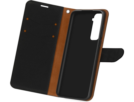 Carcasa Samsung Galaxy S21 AVIZAR Cartera Granulado Negro