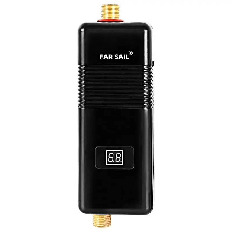 Calentador de agua eléctrico instantáneo (negro) de 3000 W