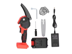Motosierra Eléctrica Inalámbrica De 4 Pulgadas, 21 V, 2000 Mah Para Podar Y Cortar Madera.