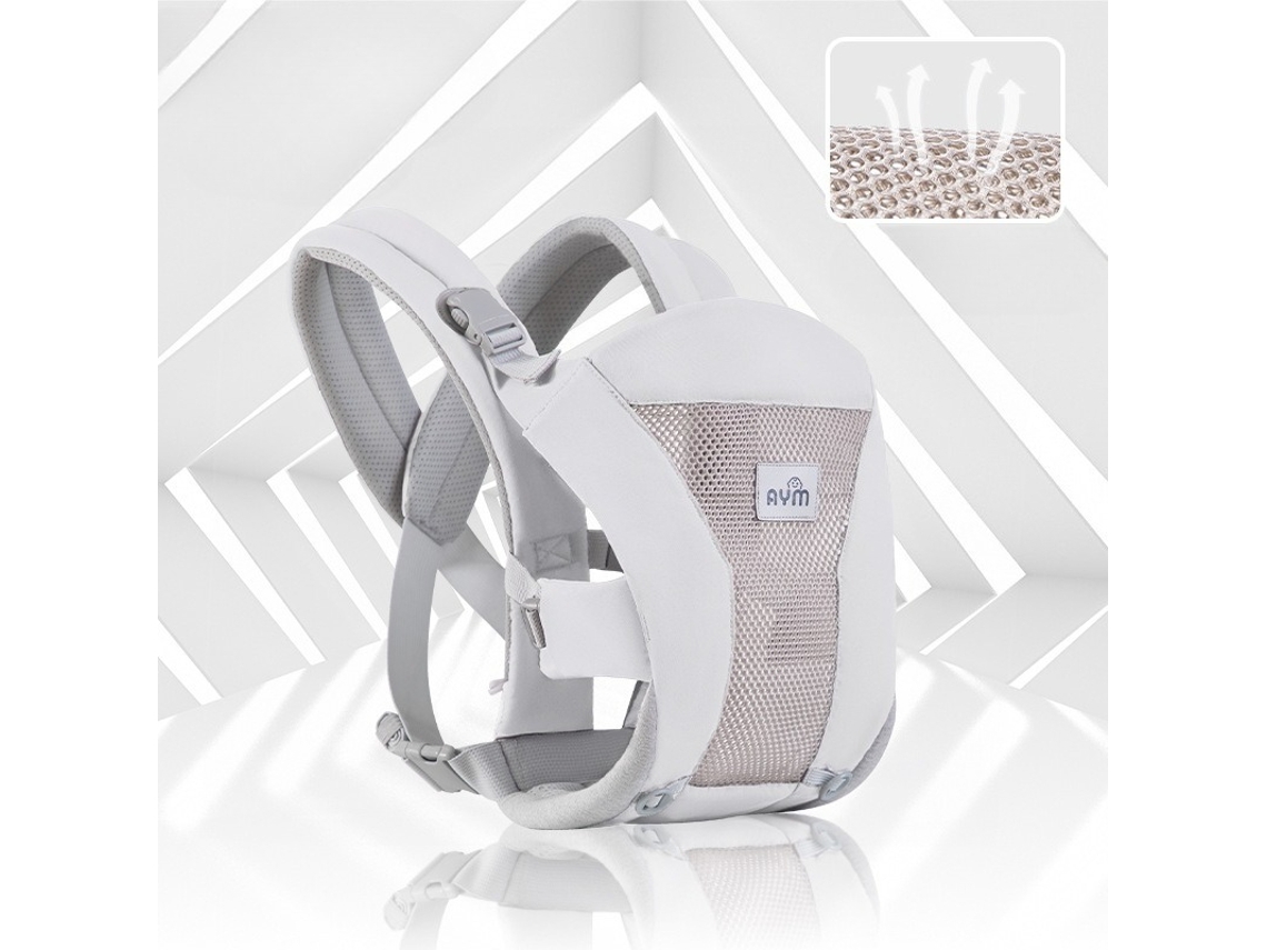 Portabebés Panoona apto para bebés de 3 a 24 meses (versión transpirable) Gris
