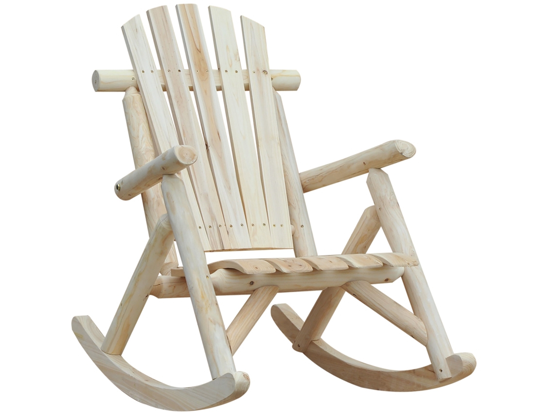 Silla Colgante Tipo Columpio De Madera De Abeto Natural.