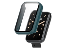 Xiaomi Mi Band 7 Pro Part + Funda protectora de reloj completamente cerrada con película templada (verde)