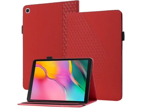 Carcasa Tablet Samsung Galaxy Tab A 10.1 (2019) T510 T515 HFS-HOUSE Diamante Rojo