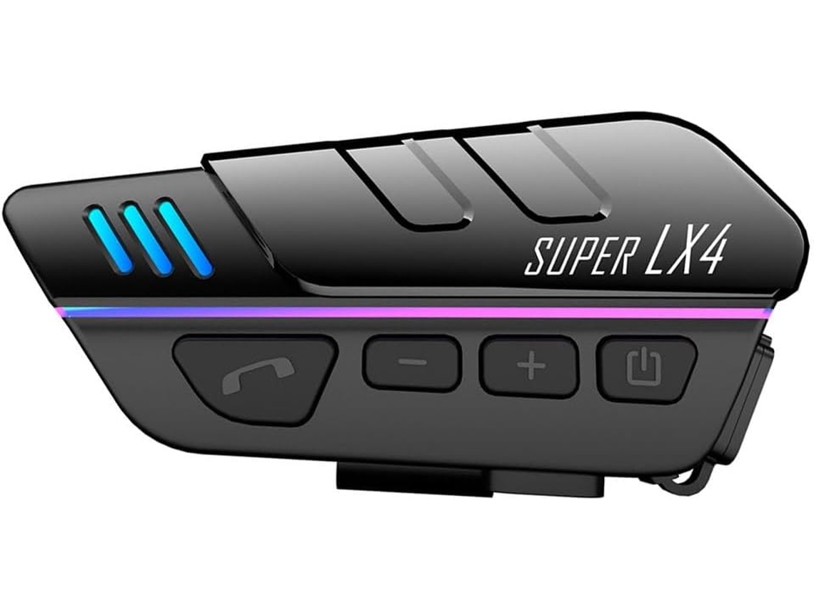 Auriculares Bluetooth Lx4 Para Motocicleta, Manos Libres, Estéreo Con Cancelación De Interferencias.