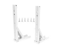 Soporte Plegable De Acero Laminado En Frío Con Resorte Para Montaje En Pared, 2 Piezas