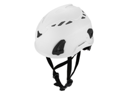 Casco de escalada con linterna y luz trasera - Blanco